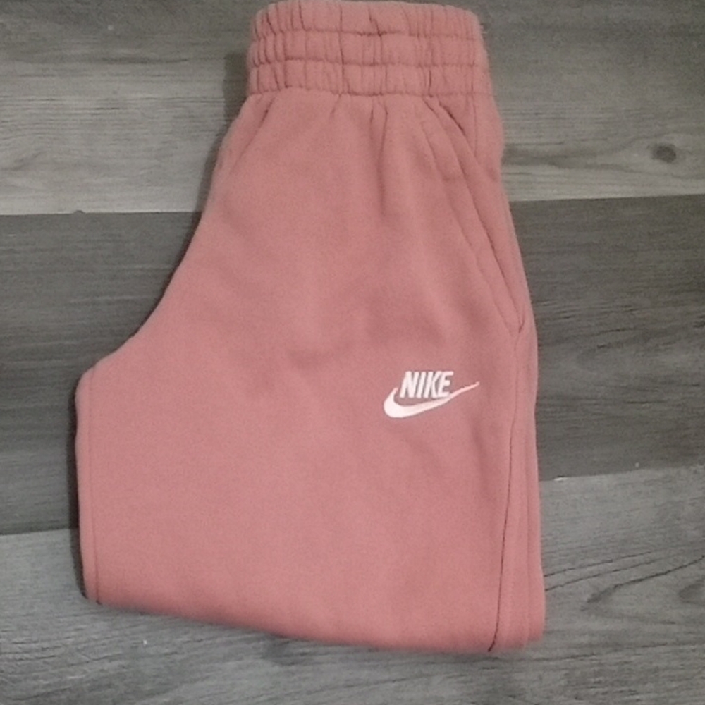 Nike Pink Joggers Elastic Waistband Fleece